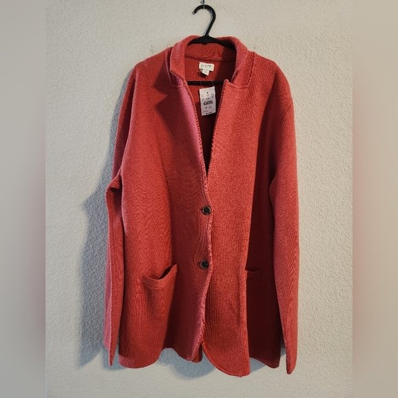 J Crew NWT Women’s Sweater Blazer size XL - Picture 1 of 4